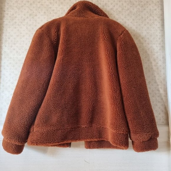 Elodie Jackets & Coats | Teddy Jacket Sz M | Color: Brown - Picture 4 of 4